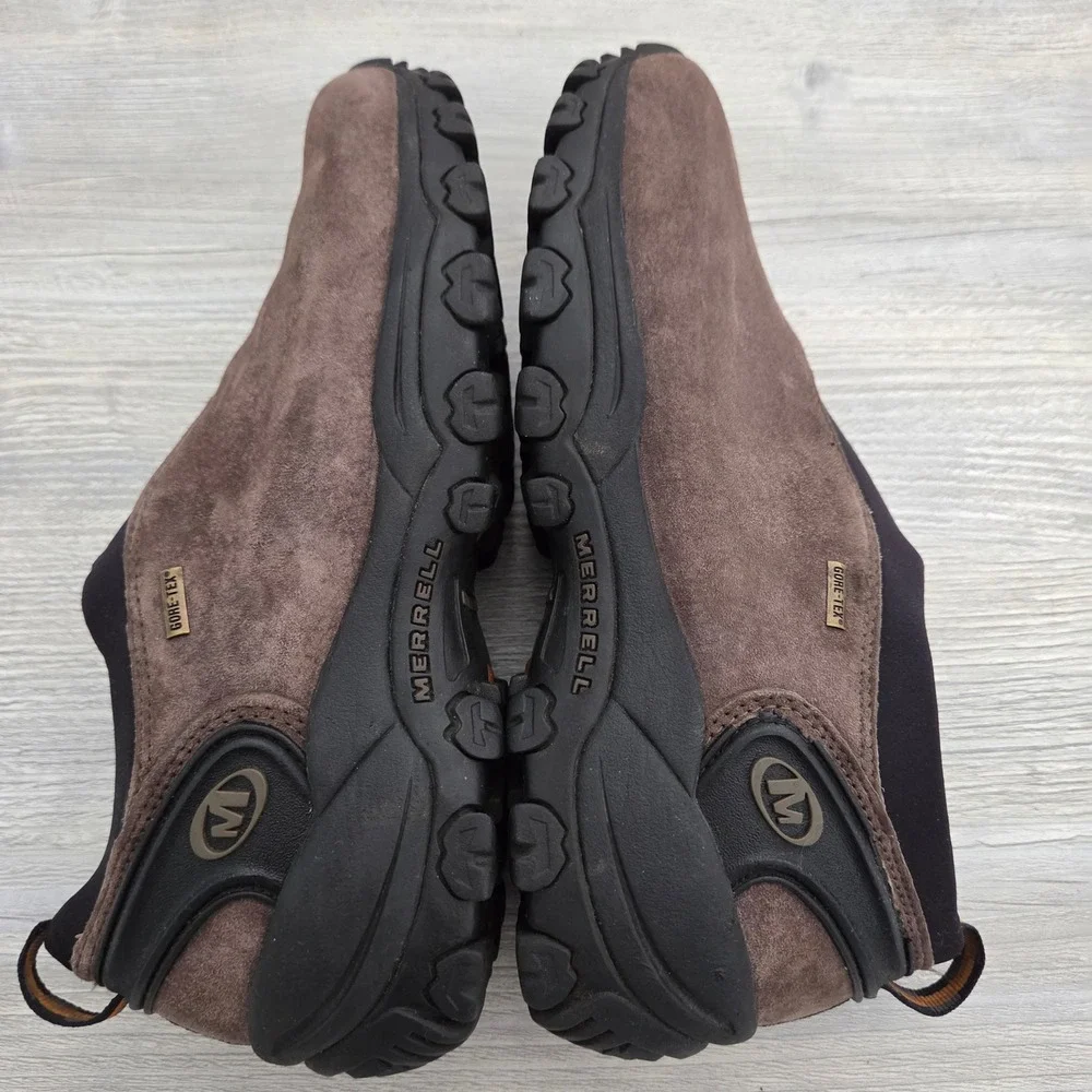 Merrell Satellite Moc Brown Gore-Tex Waterproof Suede Shoes Mens 9